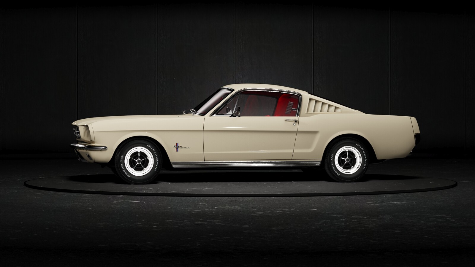 ford mustang 360 on turntable
