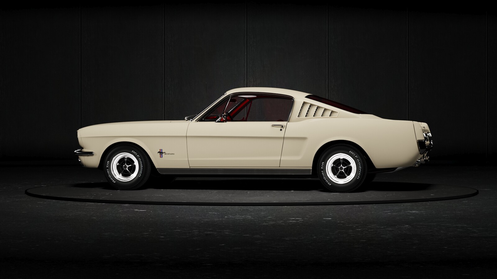 ford mustang 360 on turntable