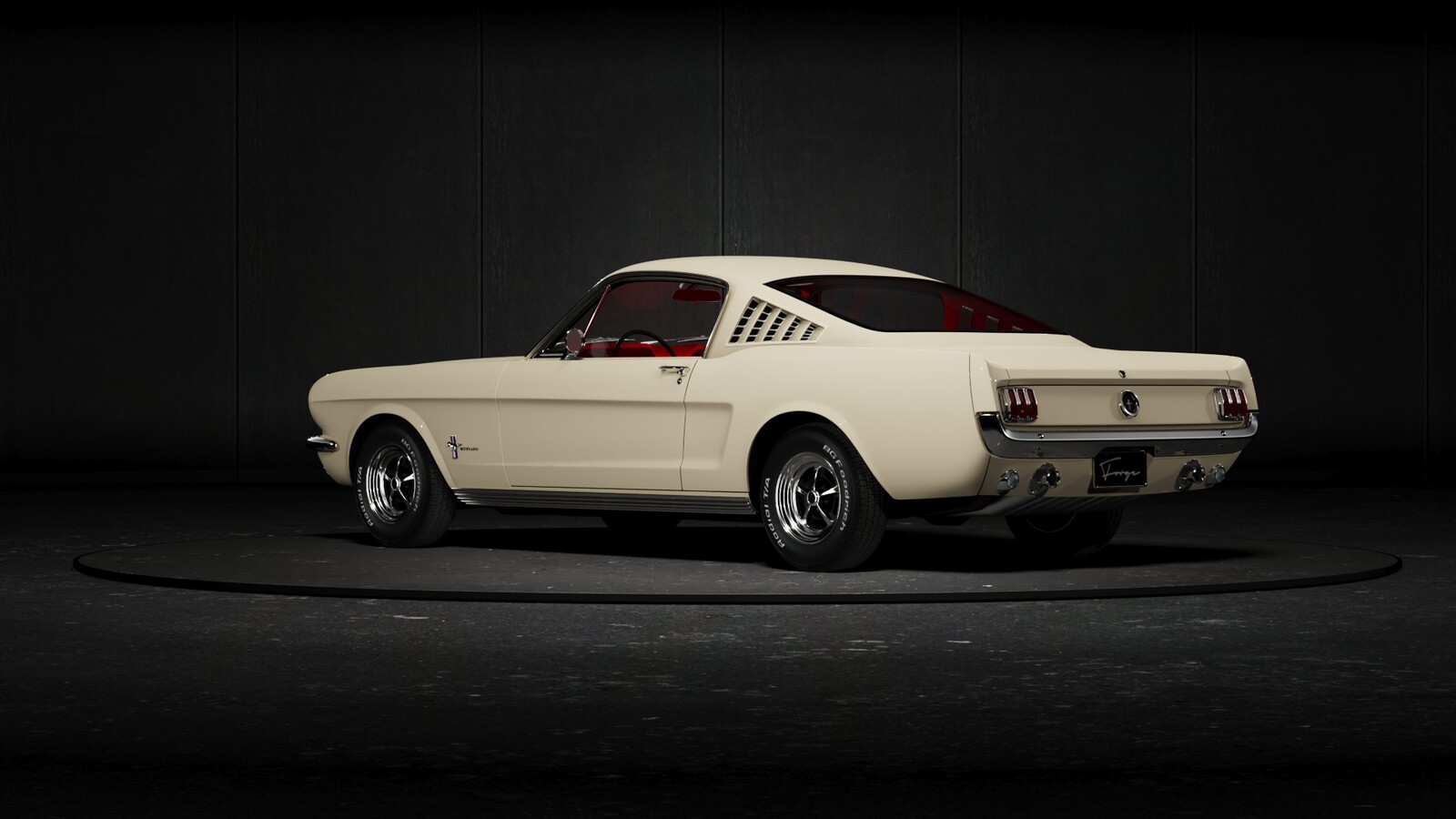 ford mustang 360 on turntable