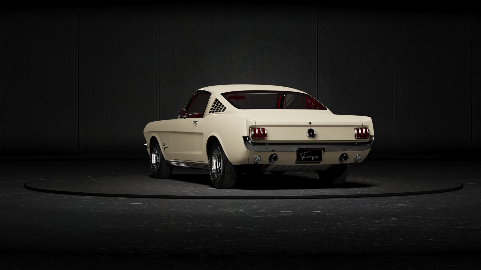 ford mustang 360 on turntable