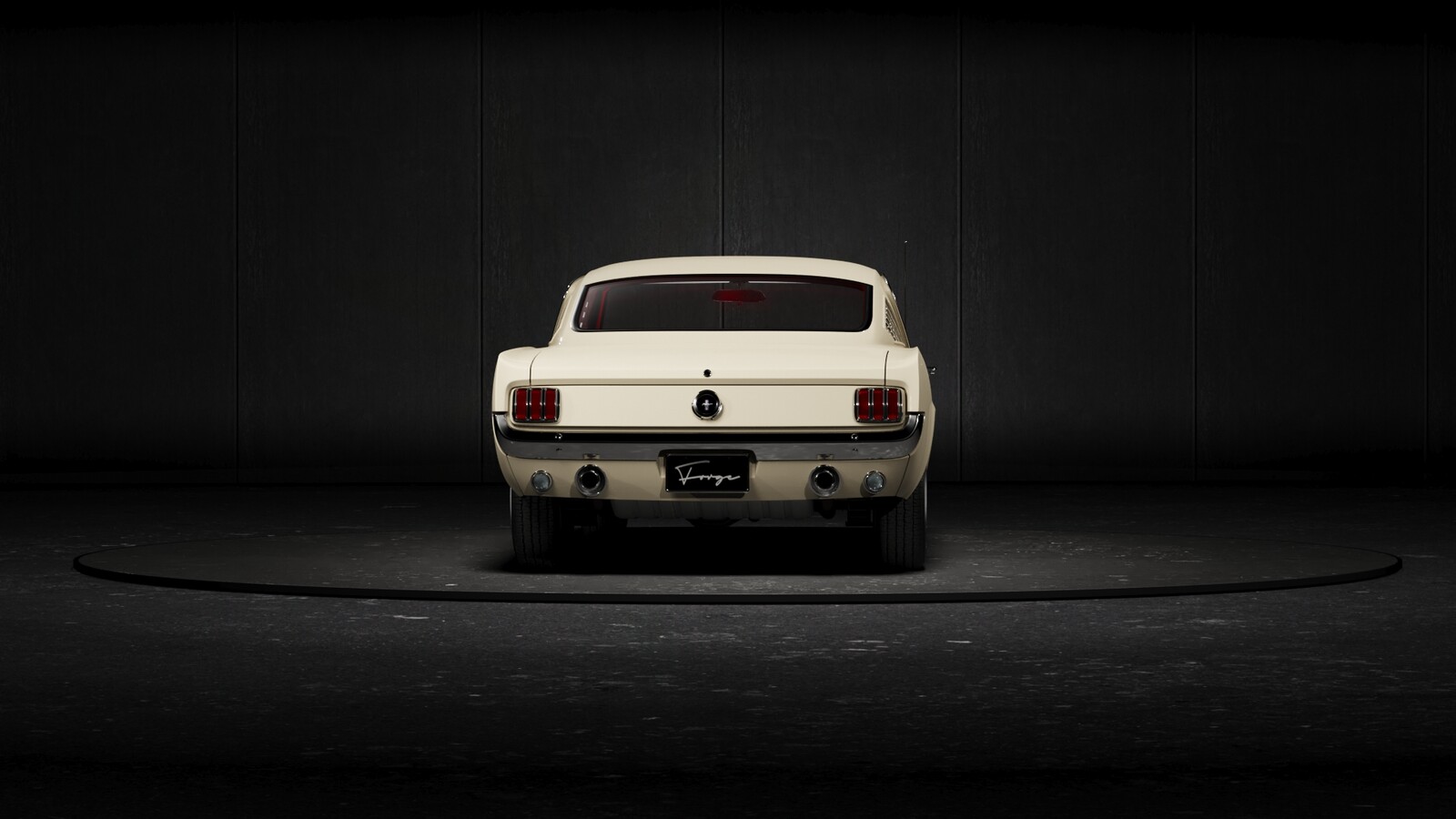ford mustang 360 on turntable