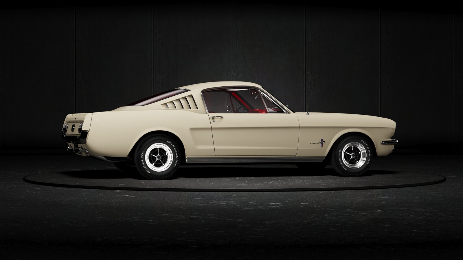 ford mustang 360 on turntable