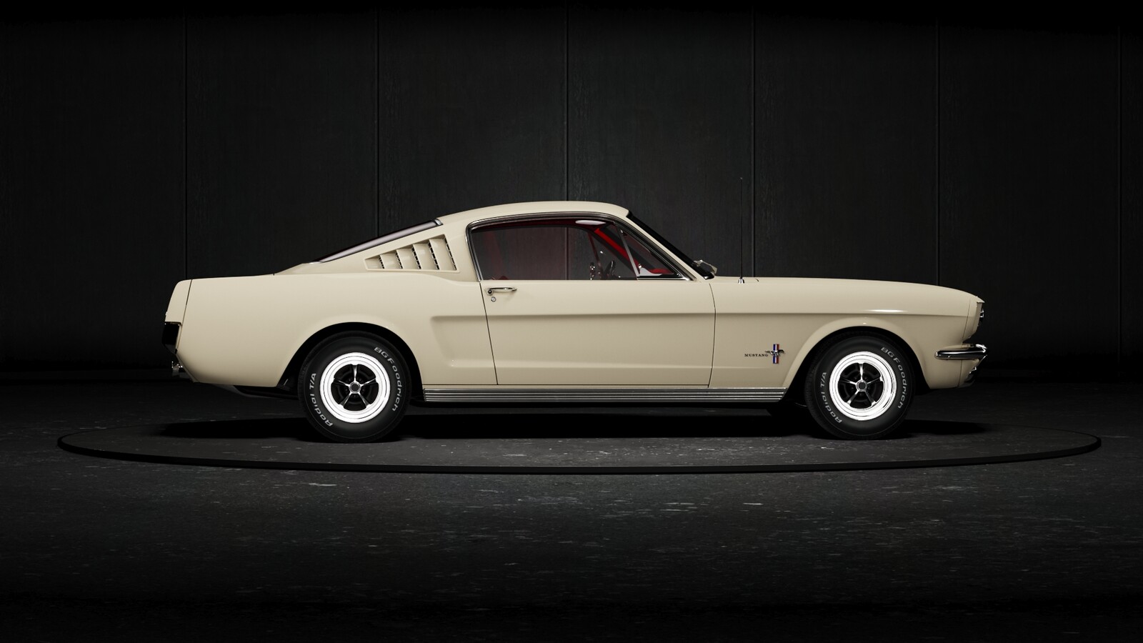 ford mustang 360 on turntable