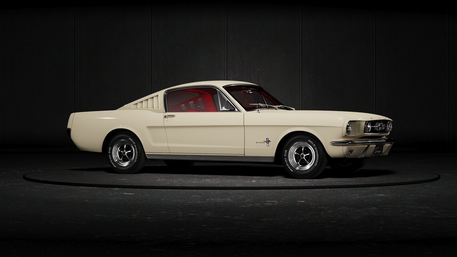 ford mustang 360 on turntable