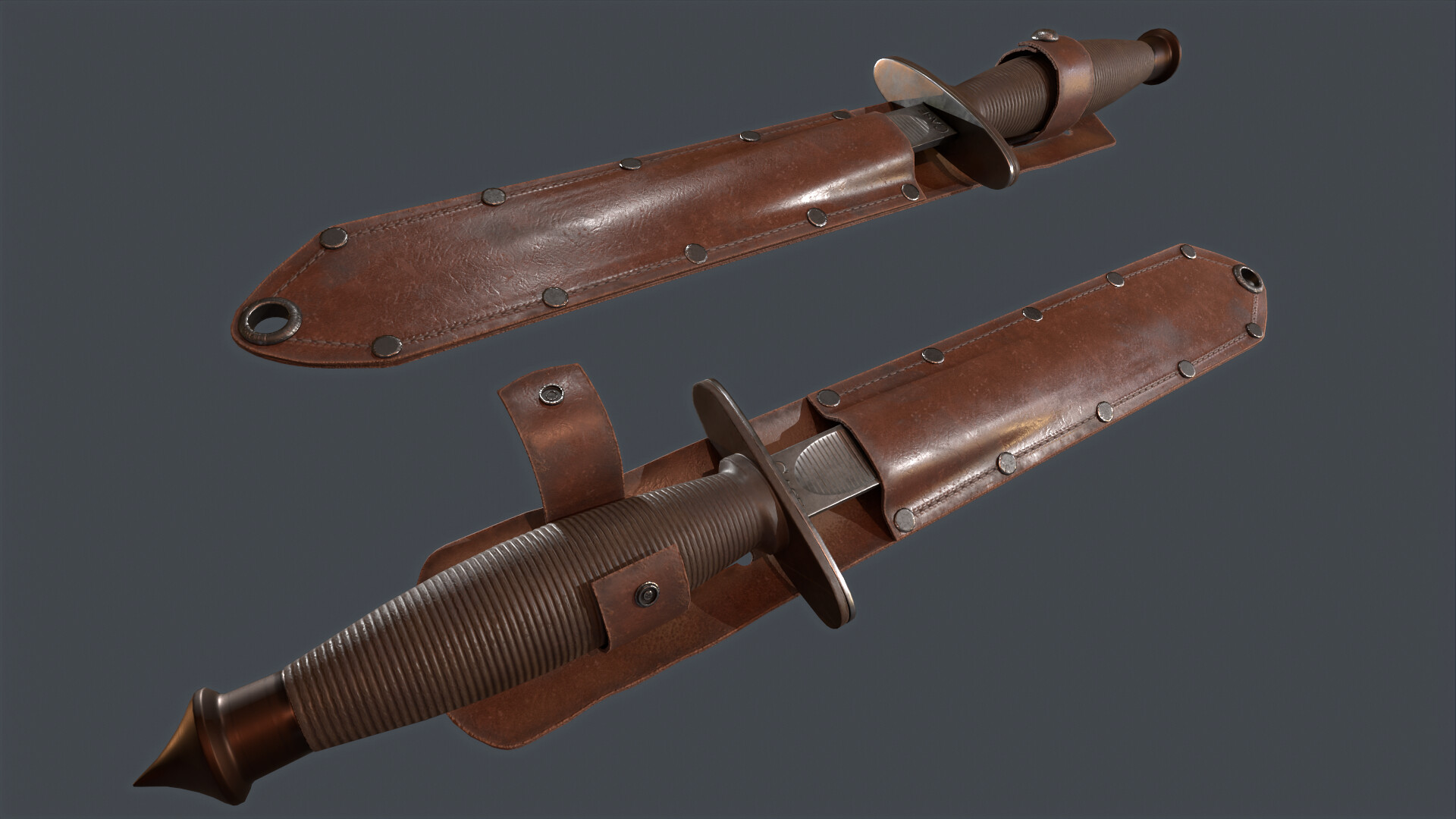 ArtStation US WW2 Case V42 Stiletto Fighting Knife