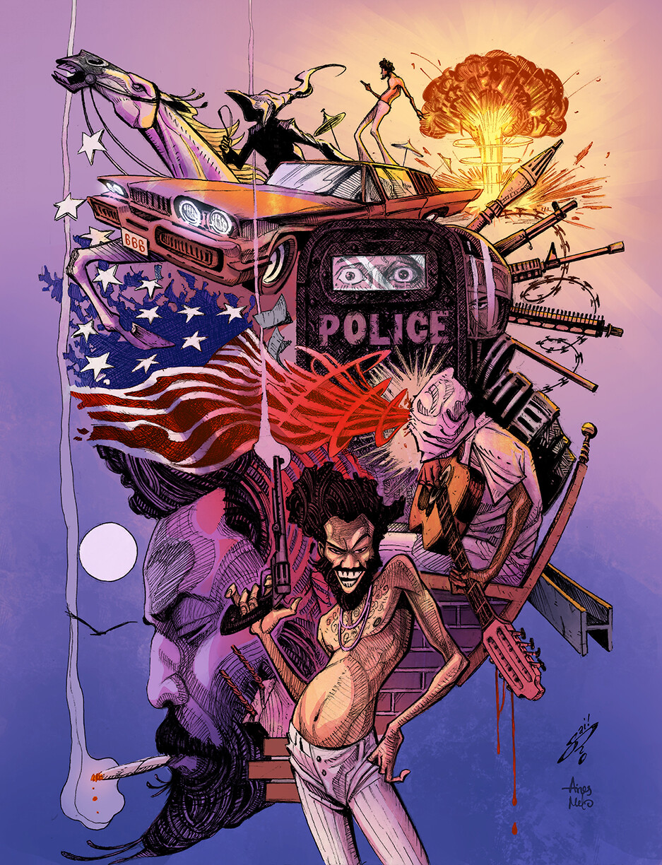 ArtStation This is America art piece