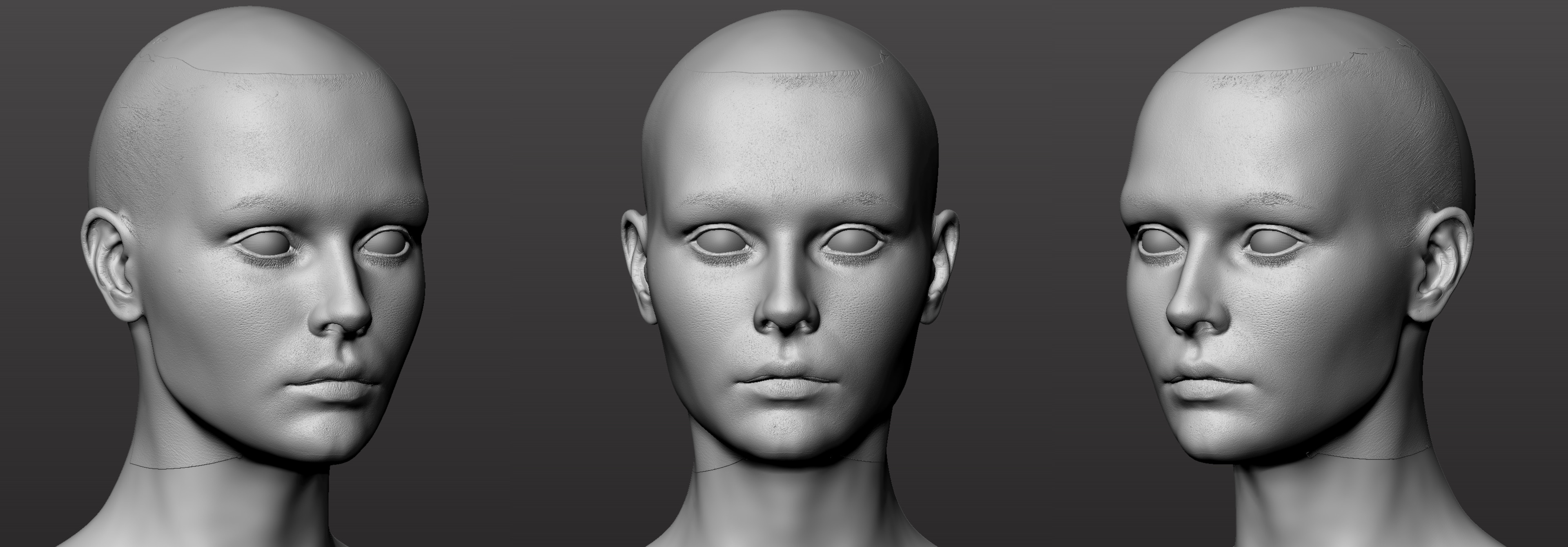 Testing out projection - Using ZWrap to project TexturingXYZ displacement onto sculpt