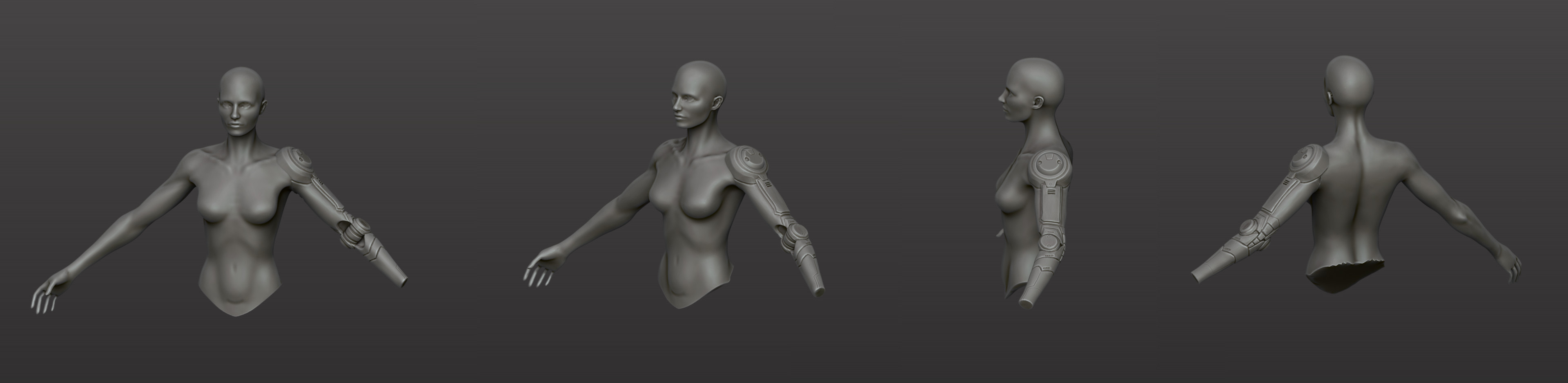 Working more on getting the mechanics of the arm blocked in