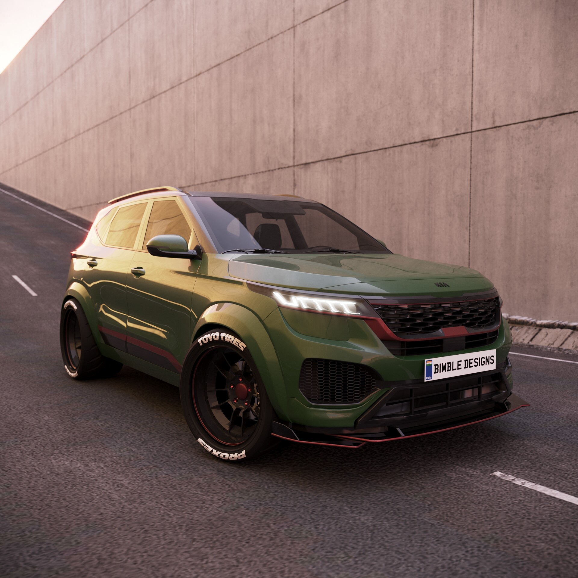 ArtStation Kia Seltos modified concept