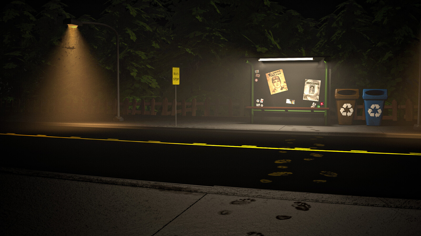 Horror movie scene