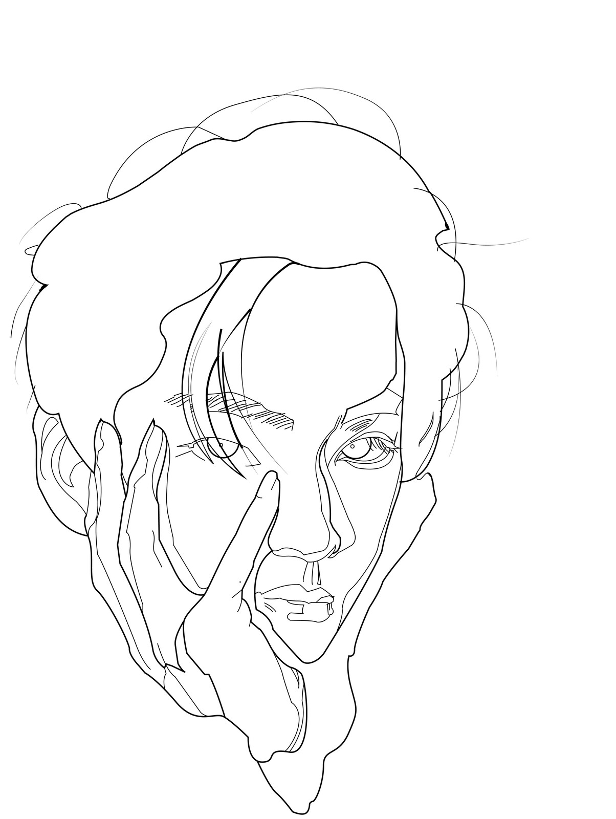 Lineart made in Illustrator.