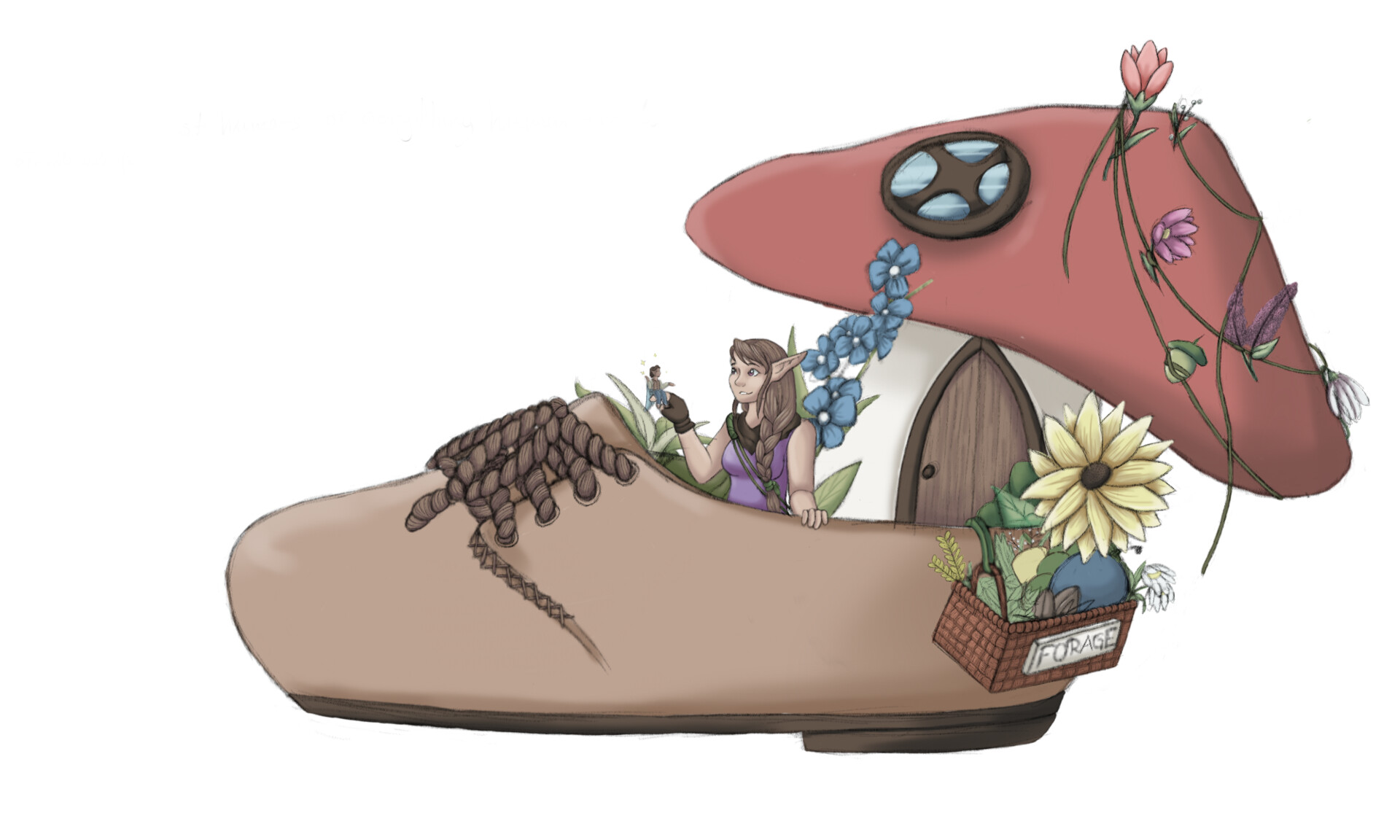 ArtStation - Elf in a Shoe