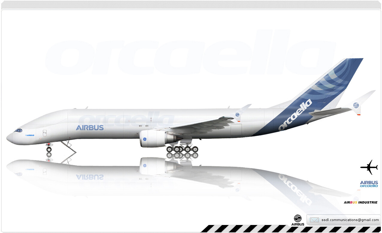 ArtStation - Airbus Orcaella cargo plane concept