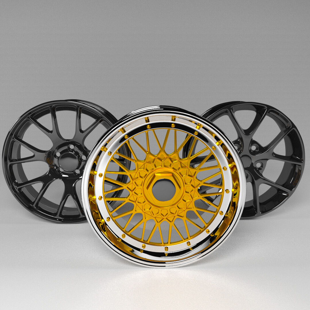 ArtStation - Pack of rims BBS 3D model