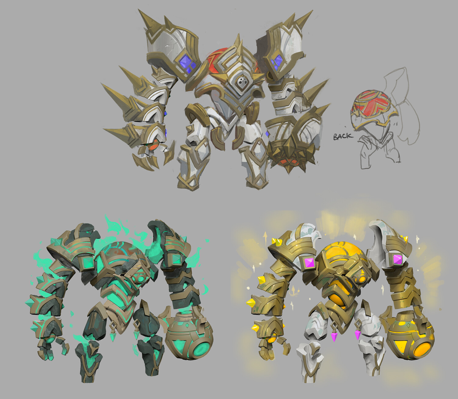original design by Baldi Konjin, paintover in game model for both color concept and a miniboss variant by me