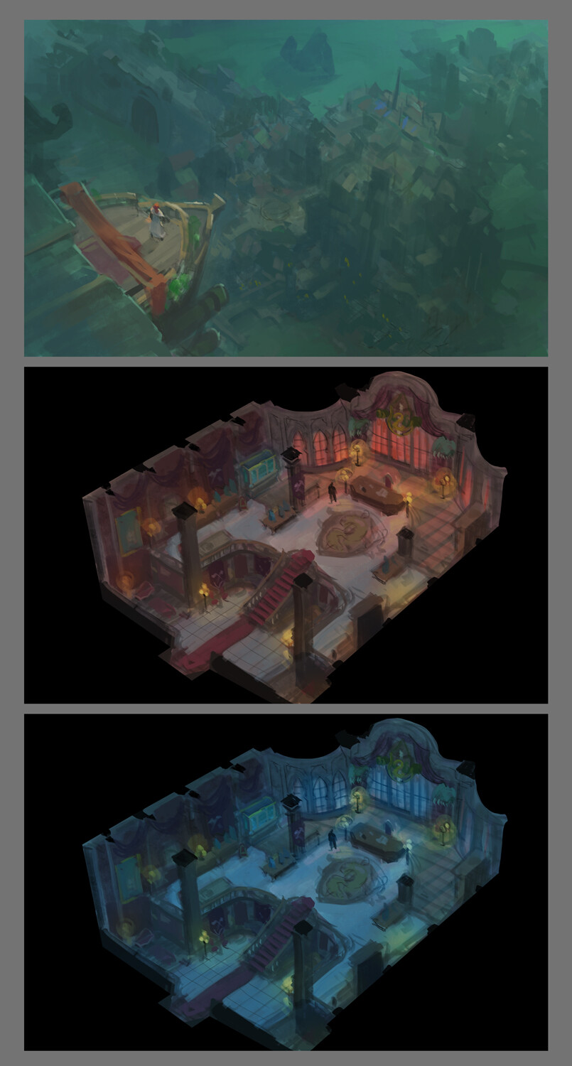 rough color key of the starting sequence