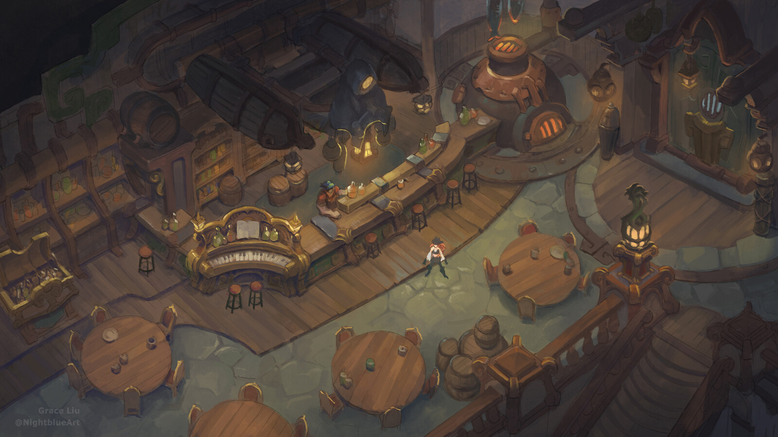Early exploration of a bilgewater bar