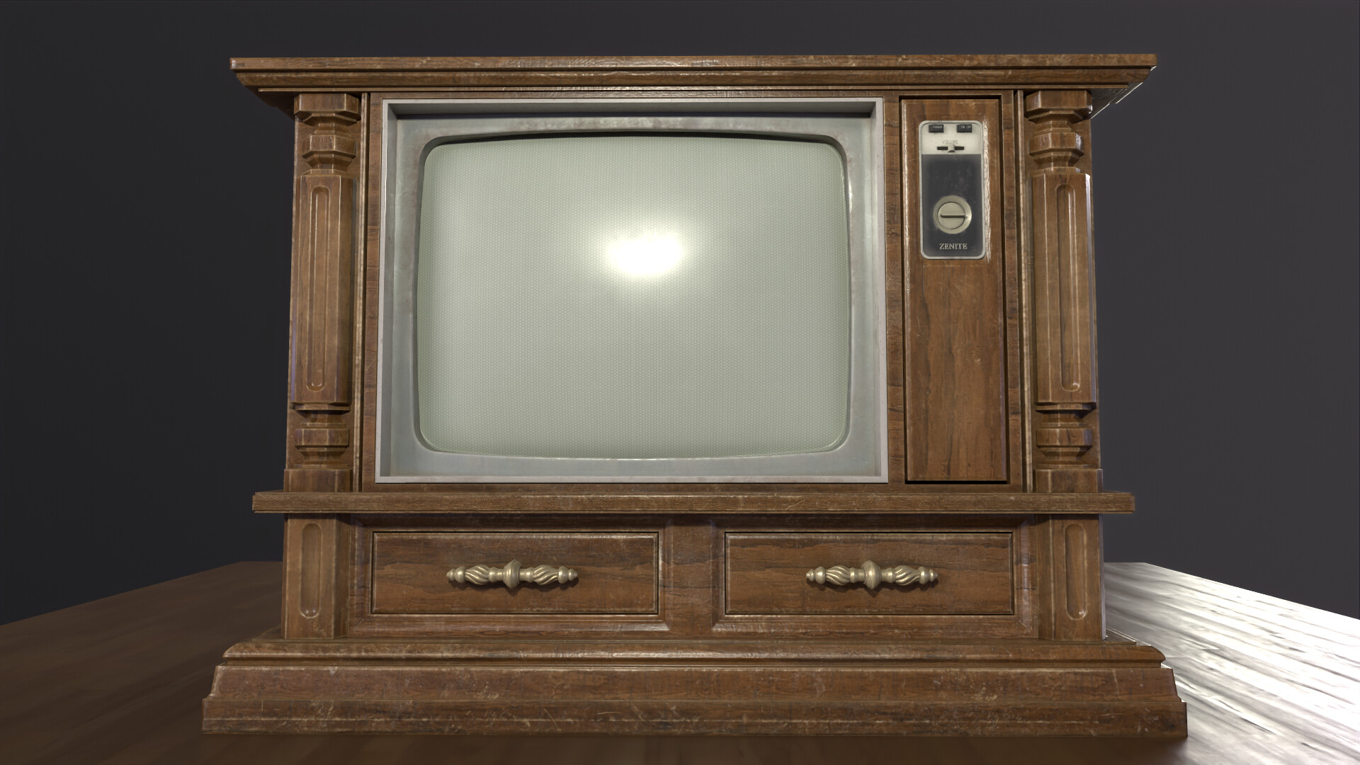 Old school cheap console tv