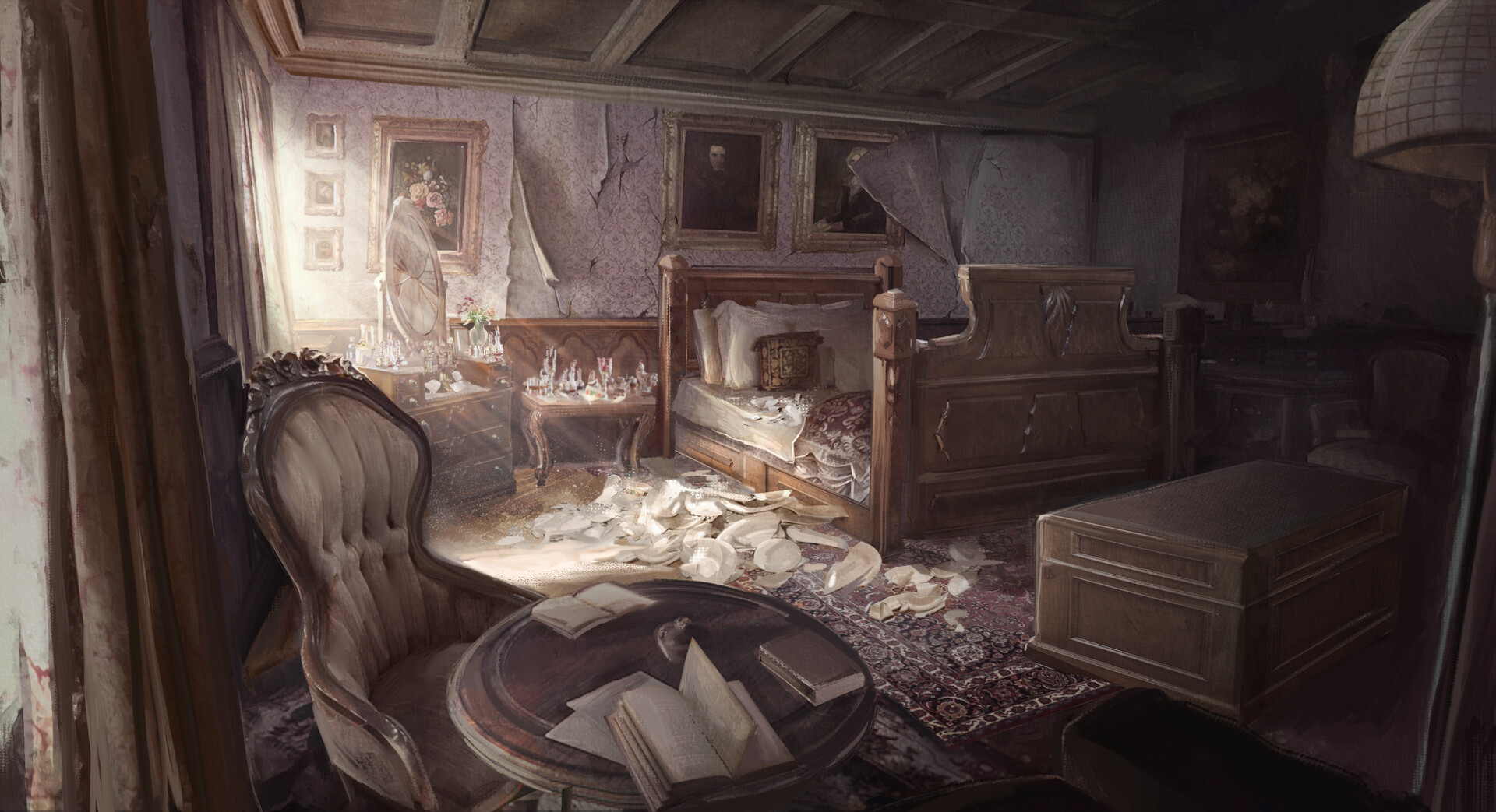 ArtStation - Victorian Bedroom