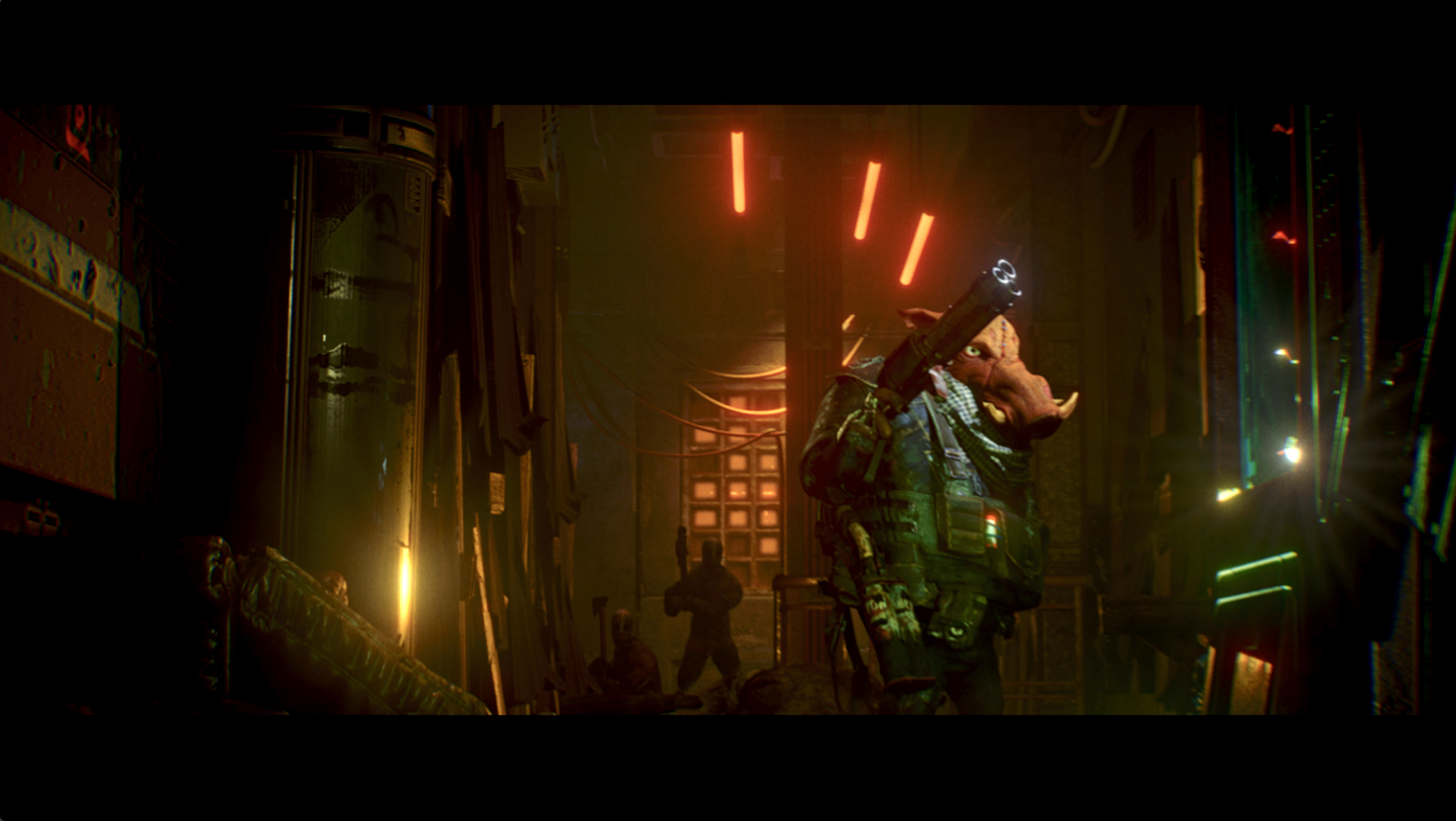 Frame from Mutant Year Zero, feature film sizzle.