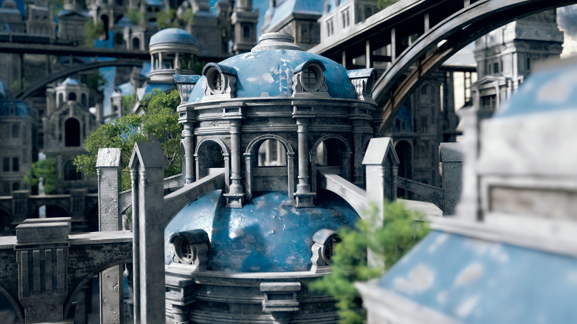 Artstation Blenderで大規模なファンタジー都市を作成する