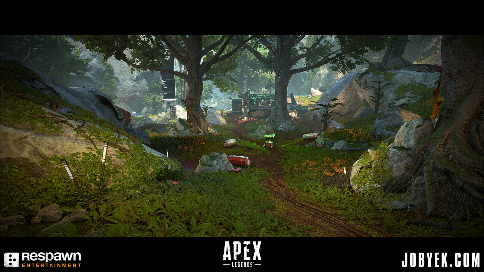 This served as our test area for our dense canopy areas and how we can push lighting and help readability.