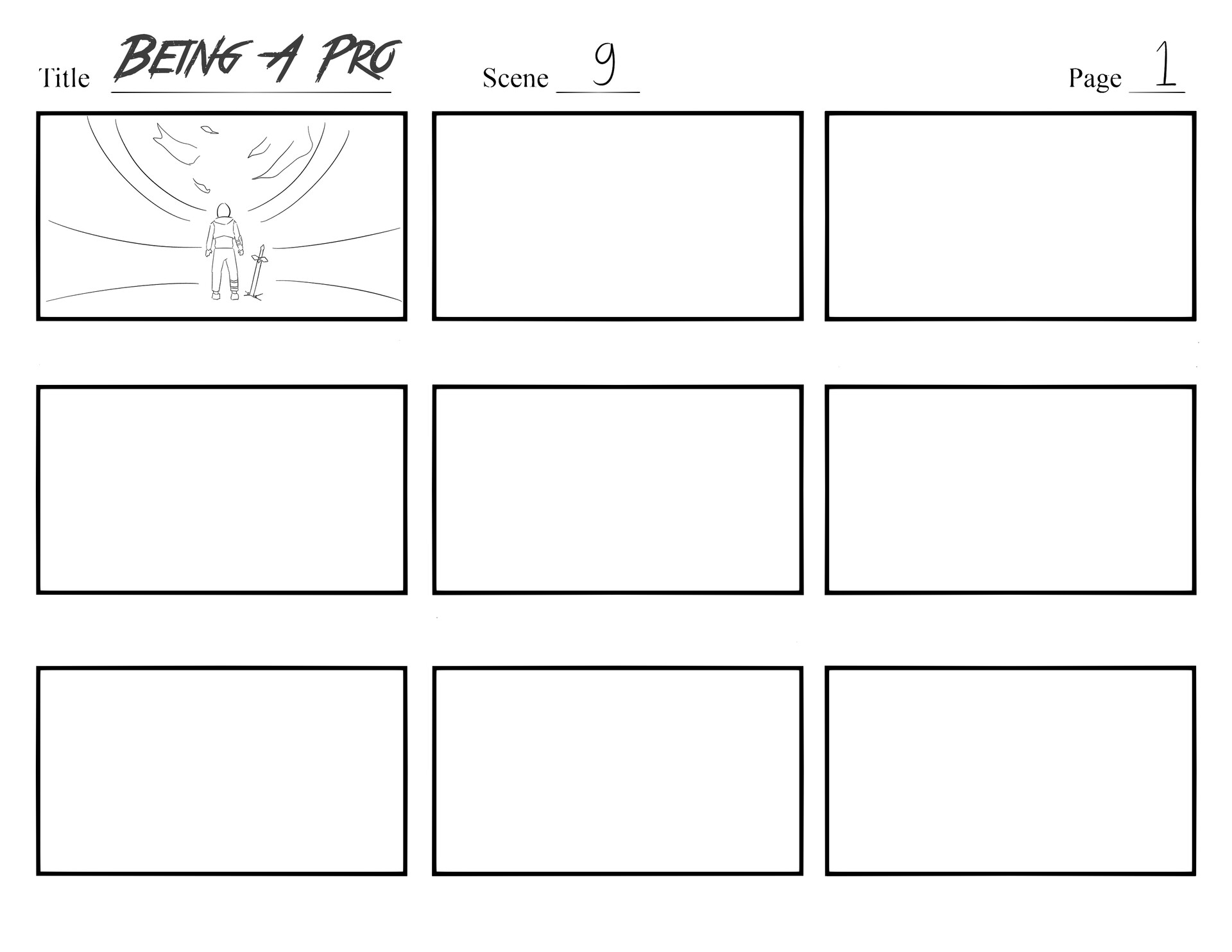 animation storyboard template
