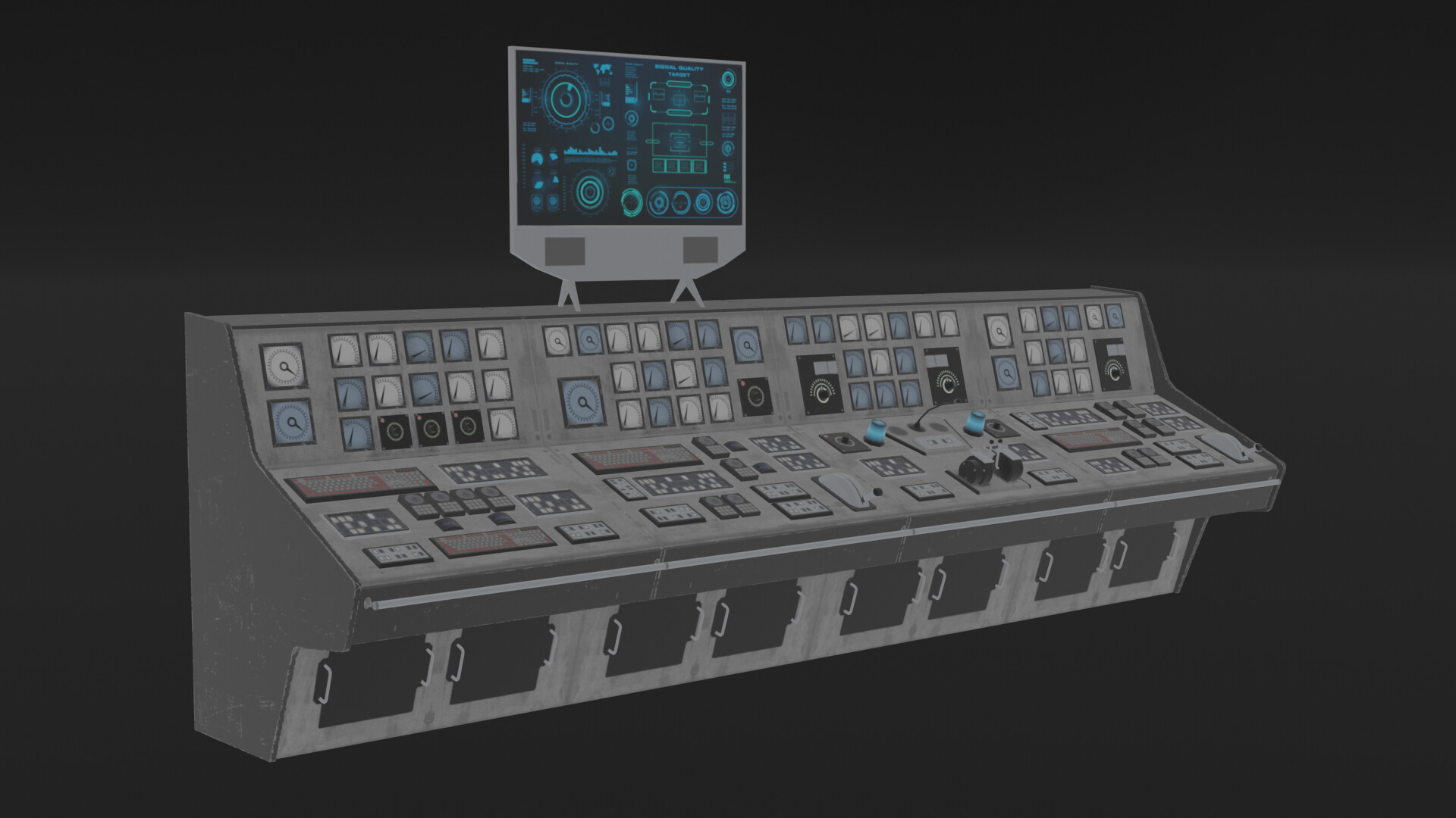 ArtStation - Sci-fi Control Panel