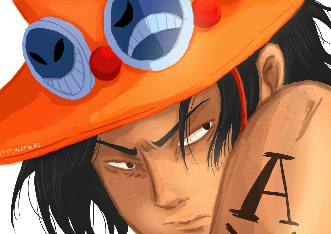 ArtStation - Ace (from One Piece)- fan art