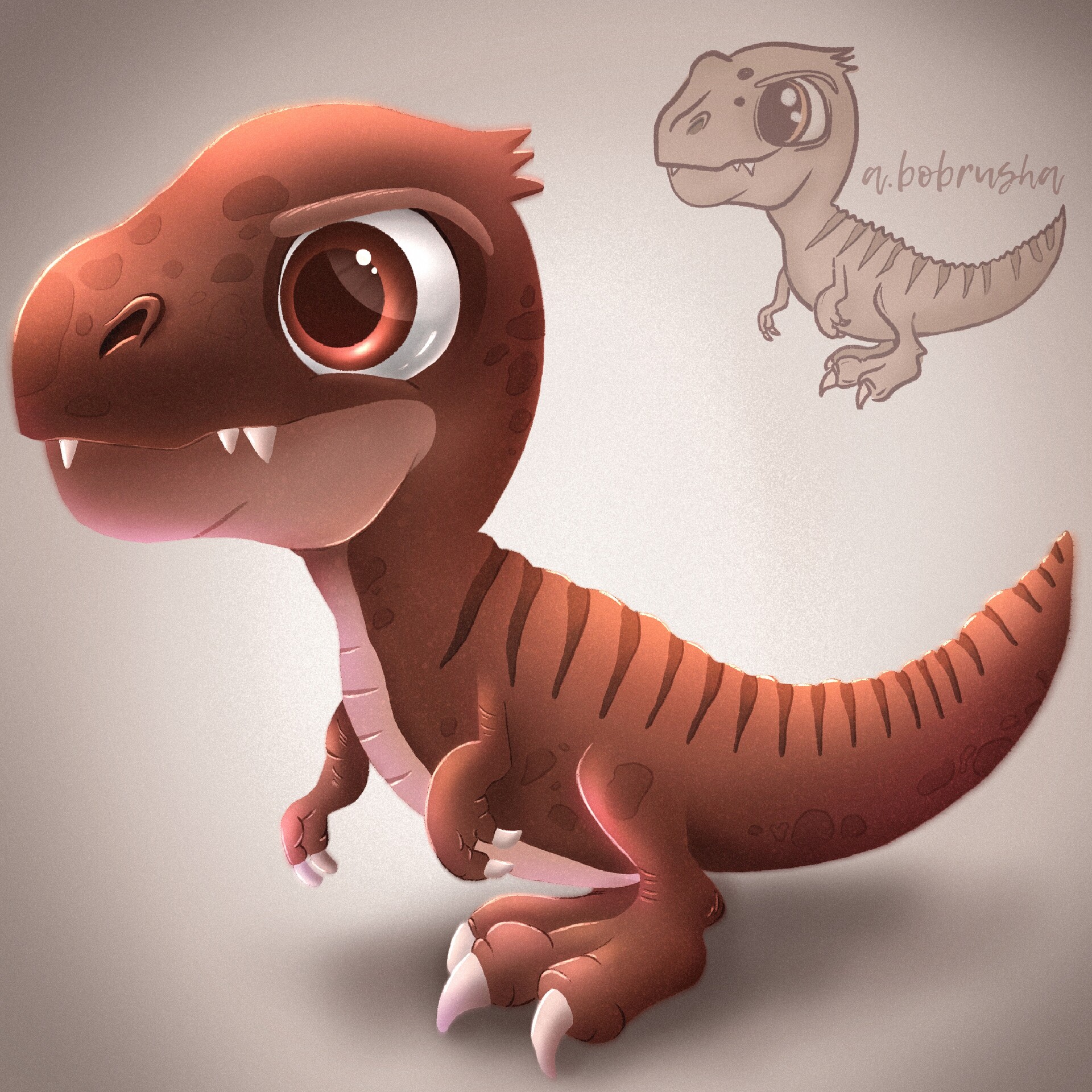 ArtStation Dinosaur for game card