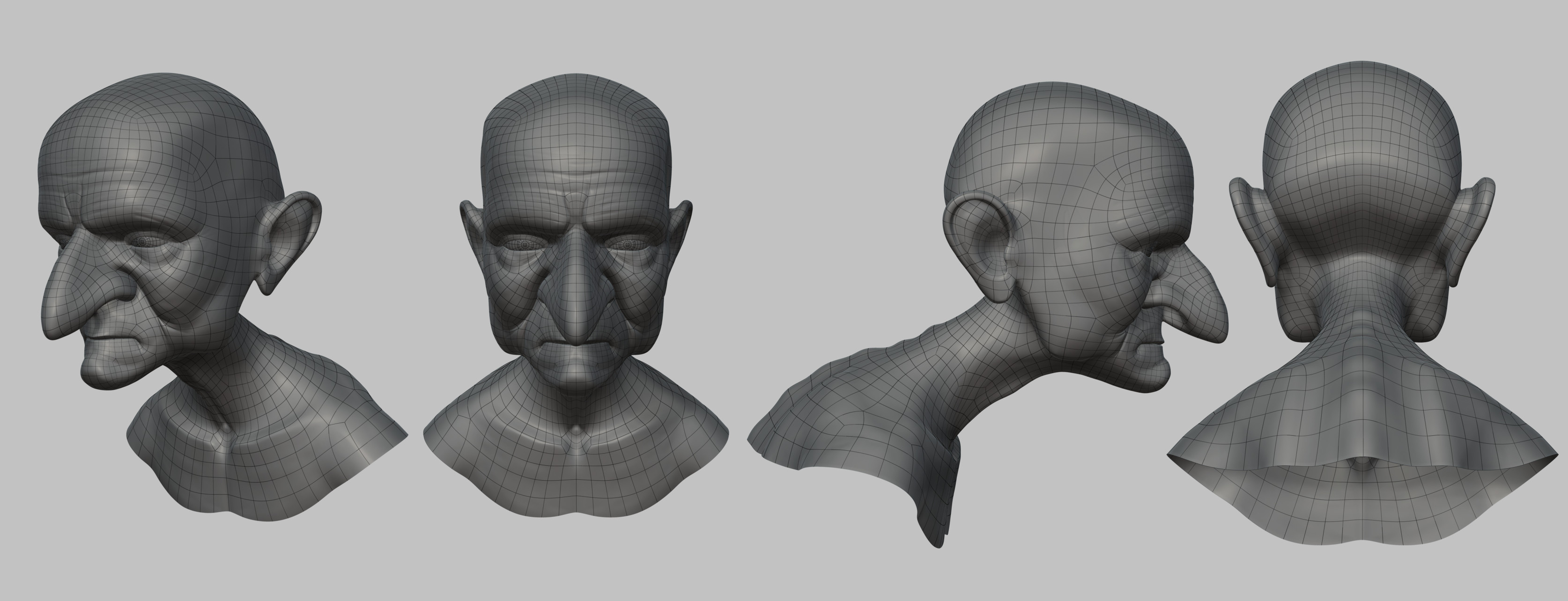 Face wireframe