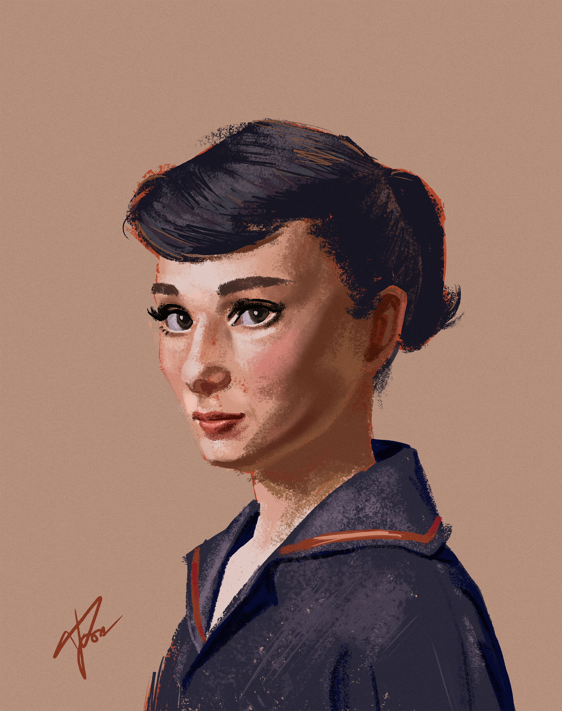 ArtStation - Audrey Hepburn