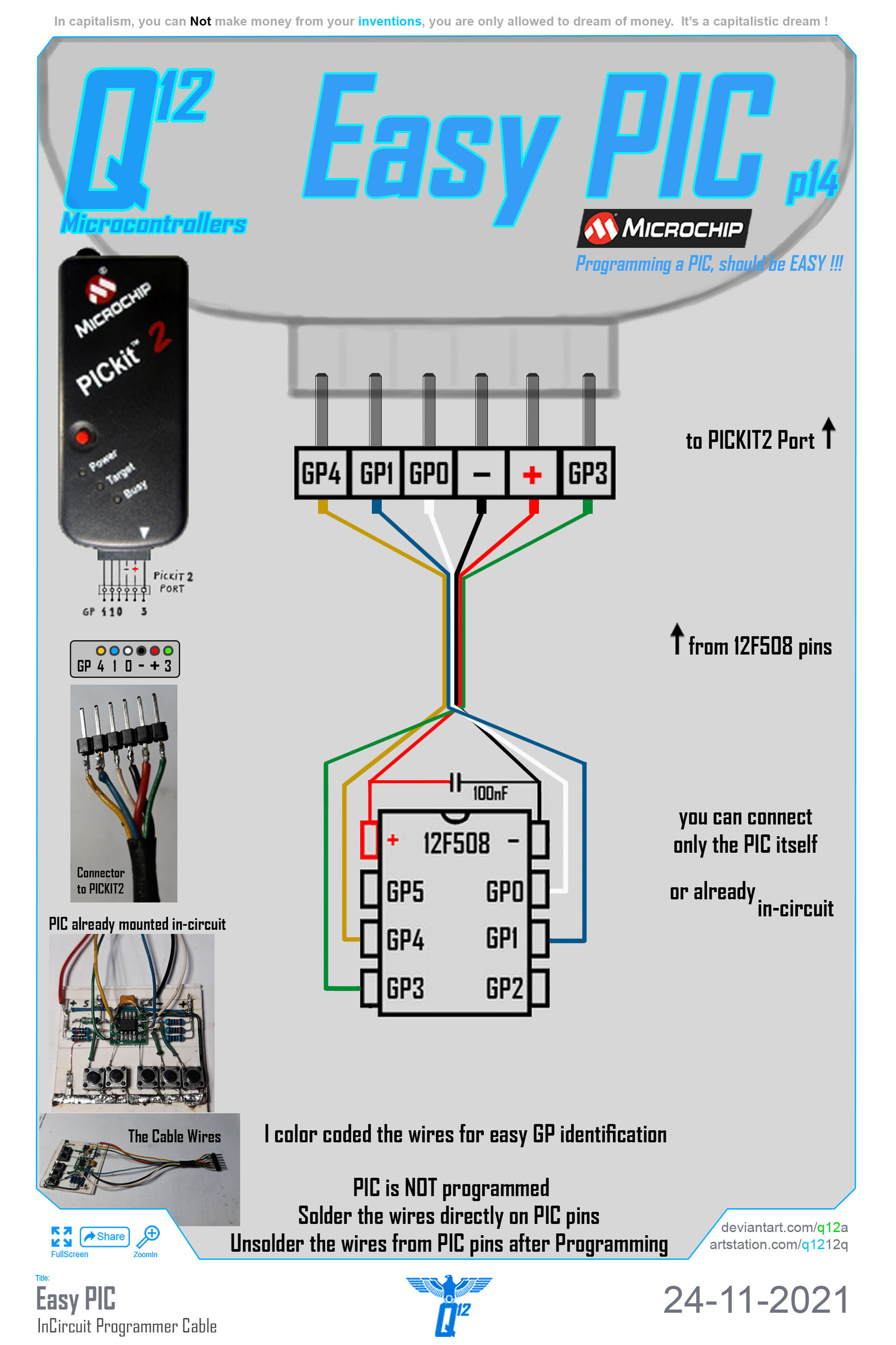 ArtStation - q20211123 Easy PIC InCircuit Programmer Cable