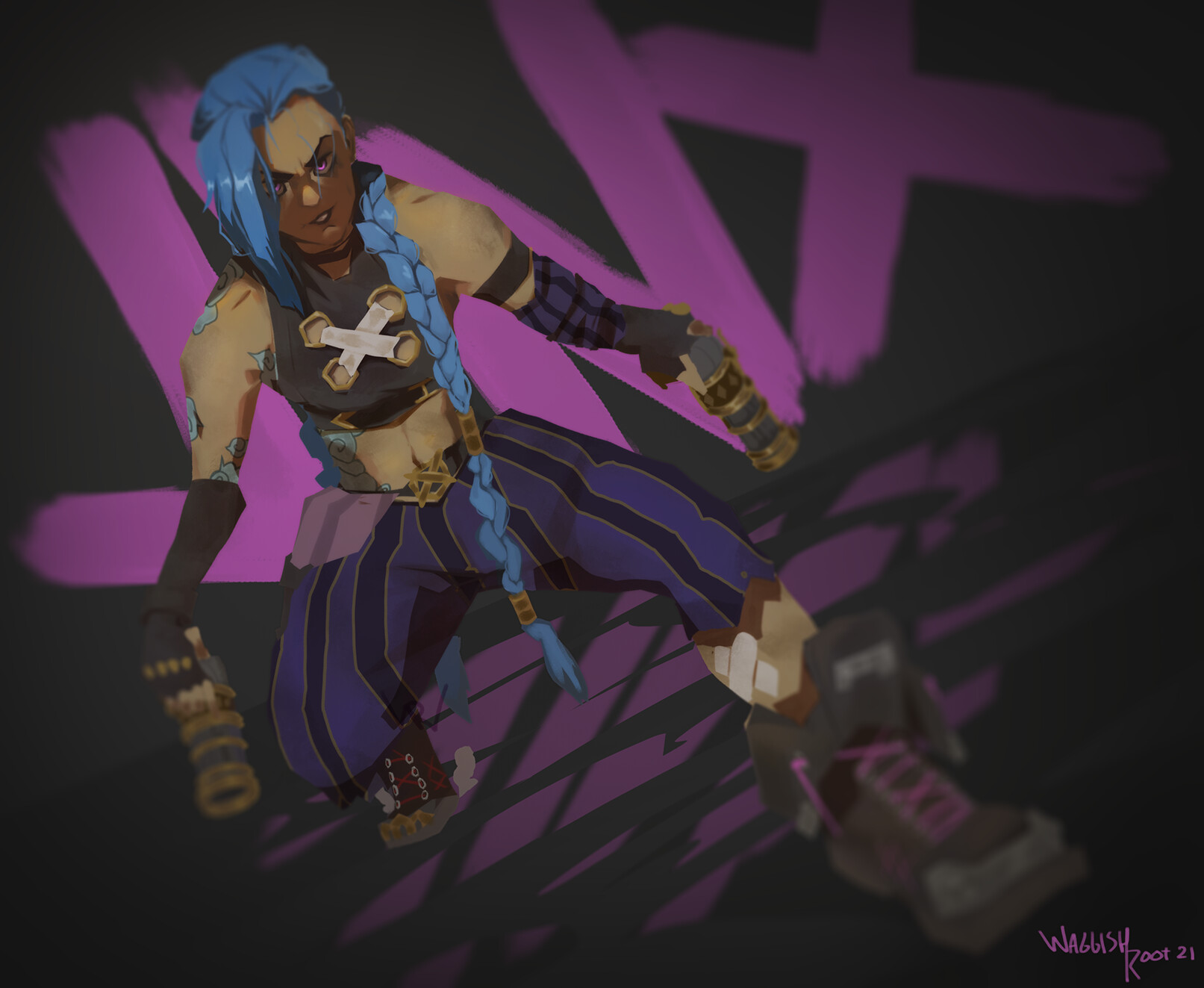 ArtStation - Jinx is Perfect | League of Legends Speedpainting