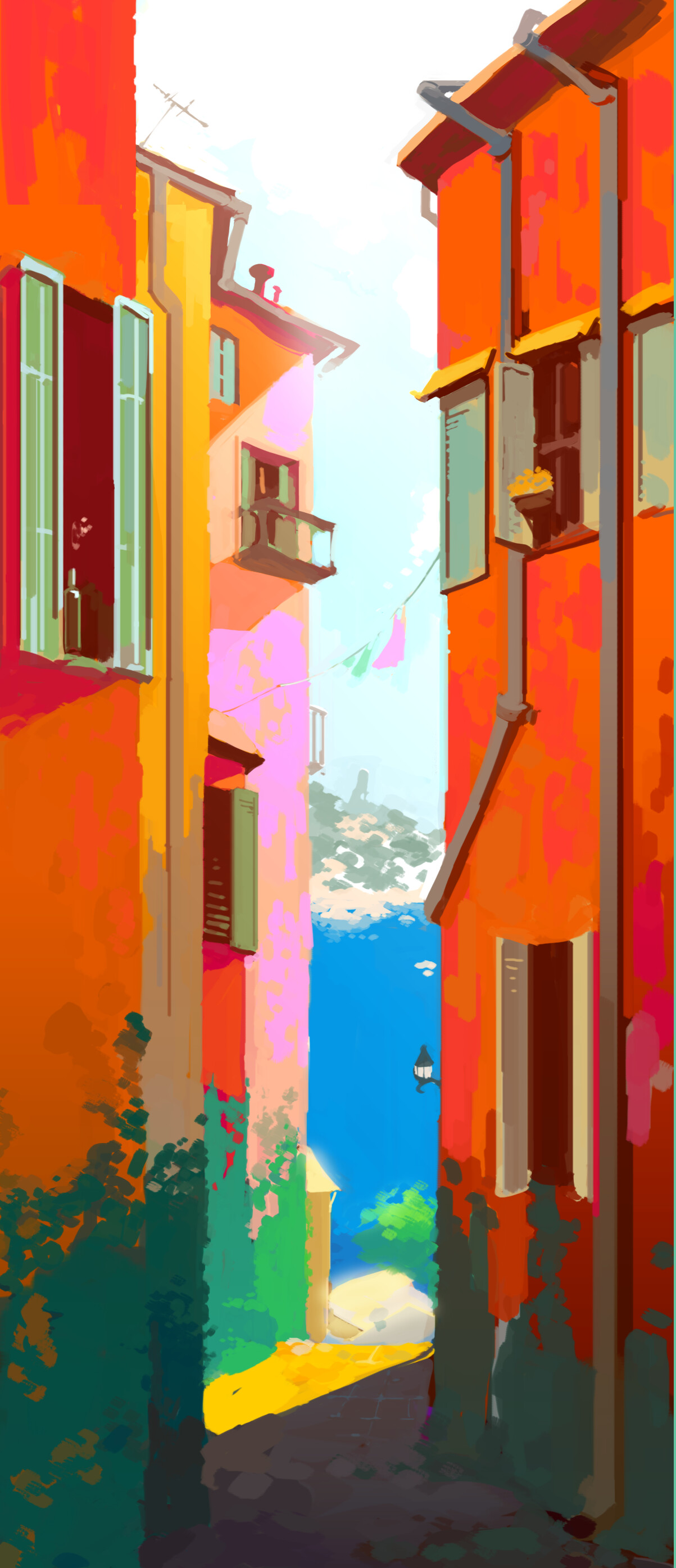 ArtStation Digital Painting Villefranche Sur Mer