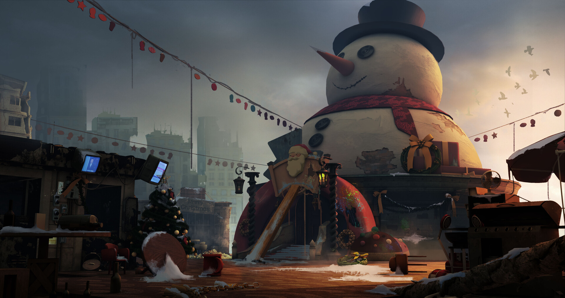 ArtStation Christmas Town