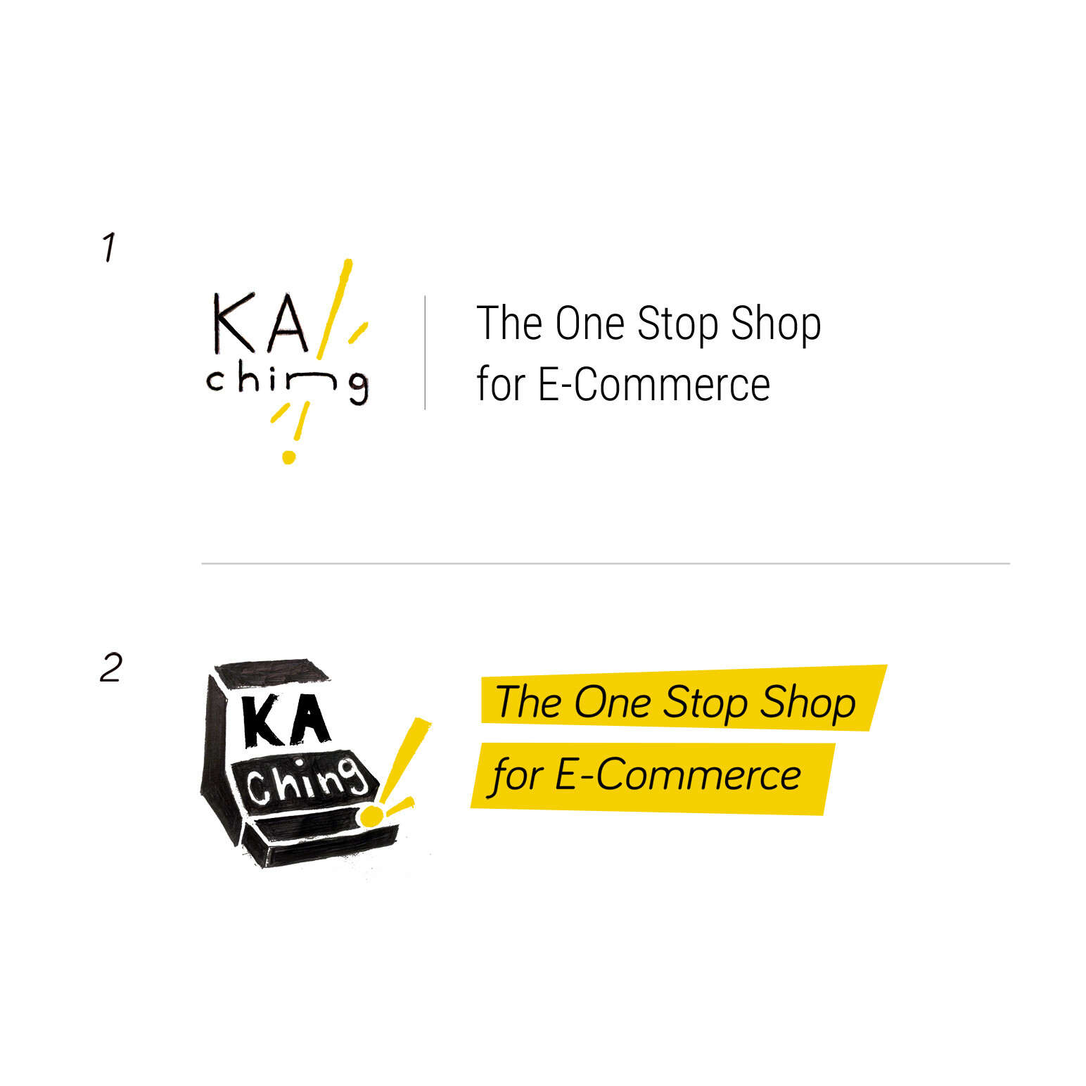 KA-ching! logo sketch ideas