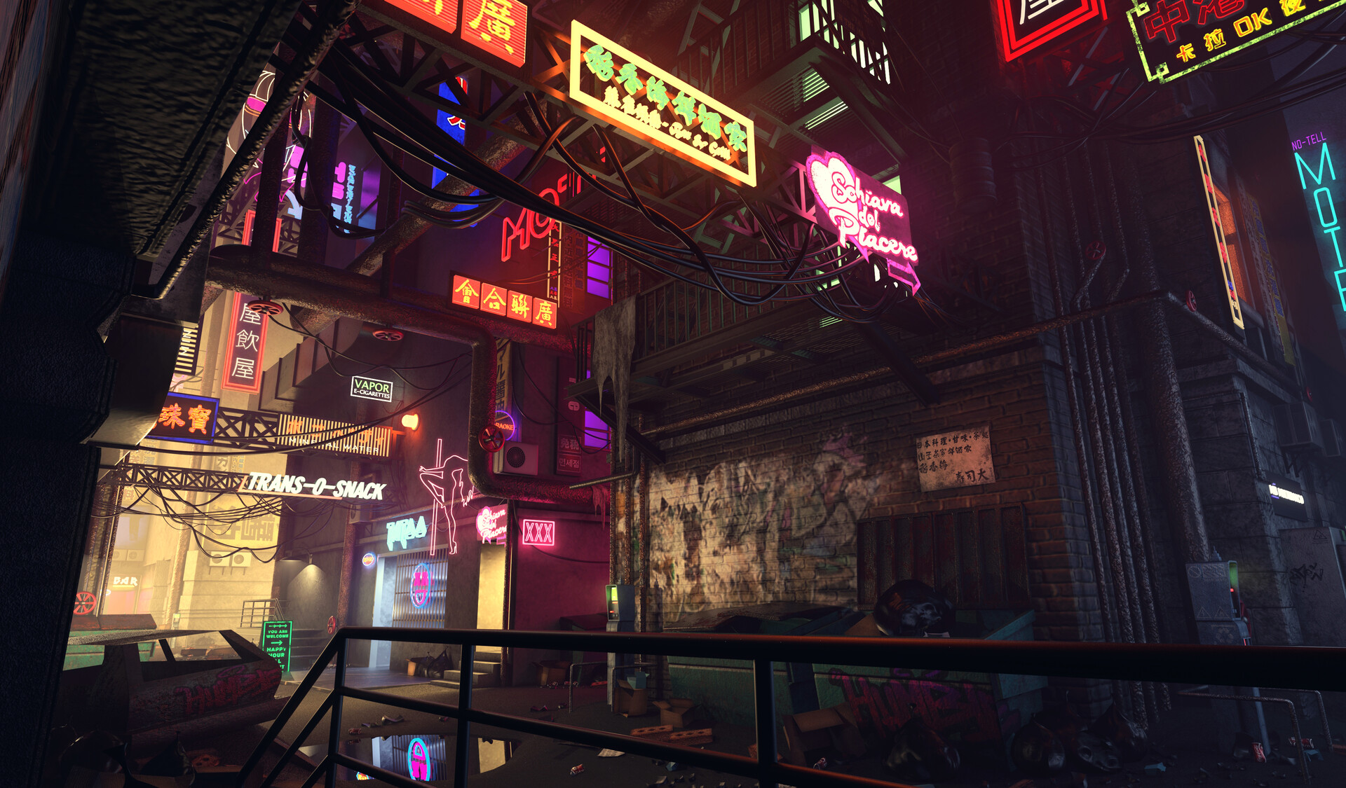 Ashish Srivastav - Cyberpunk Backalley