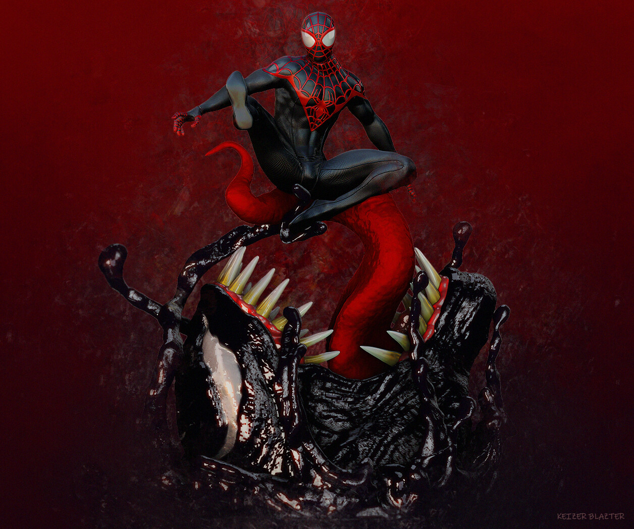 Ultimate Spiderman Miles Morales Vs Venom
