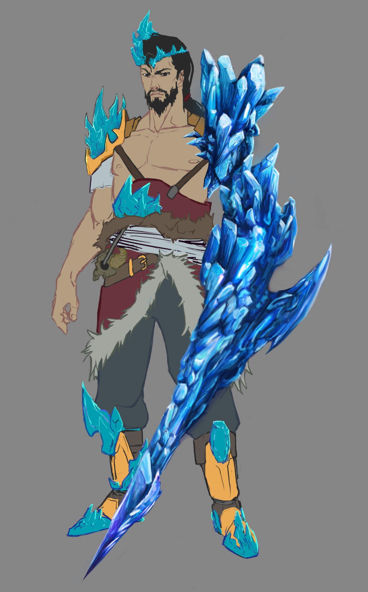 ArtStation - Tryndamere Rework - Ice shard blade