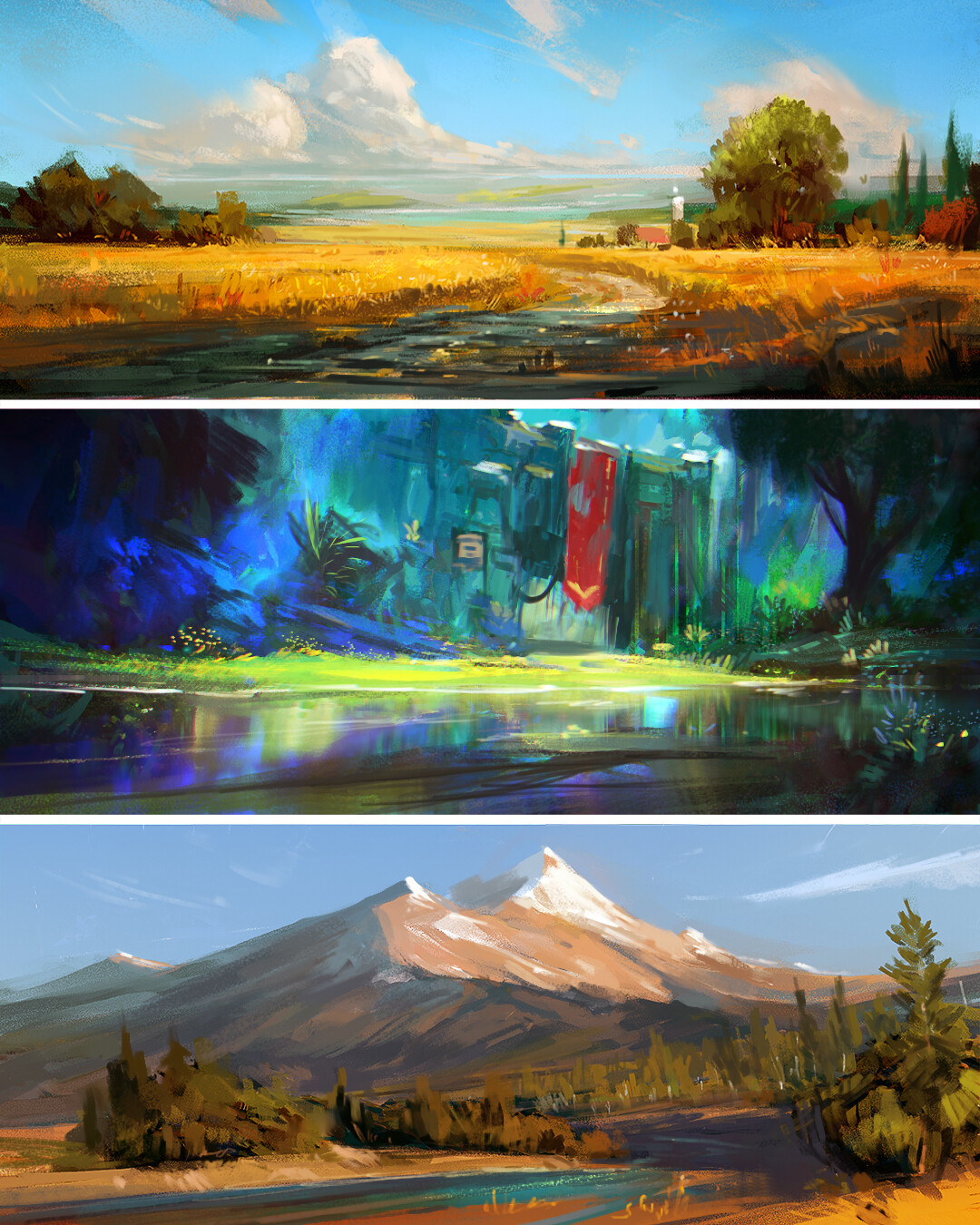 ArtStation - July Nightsketches 02-06-09