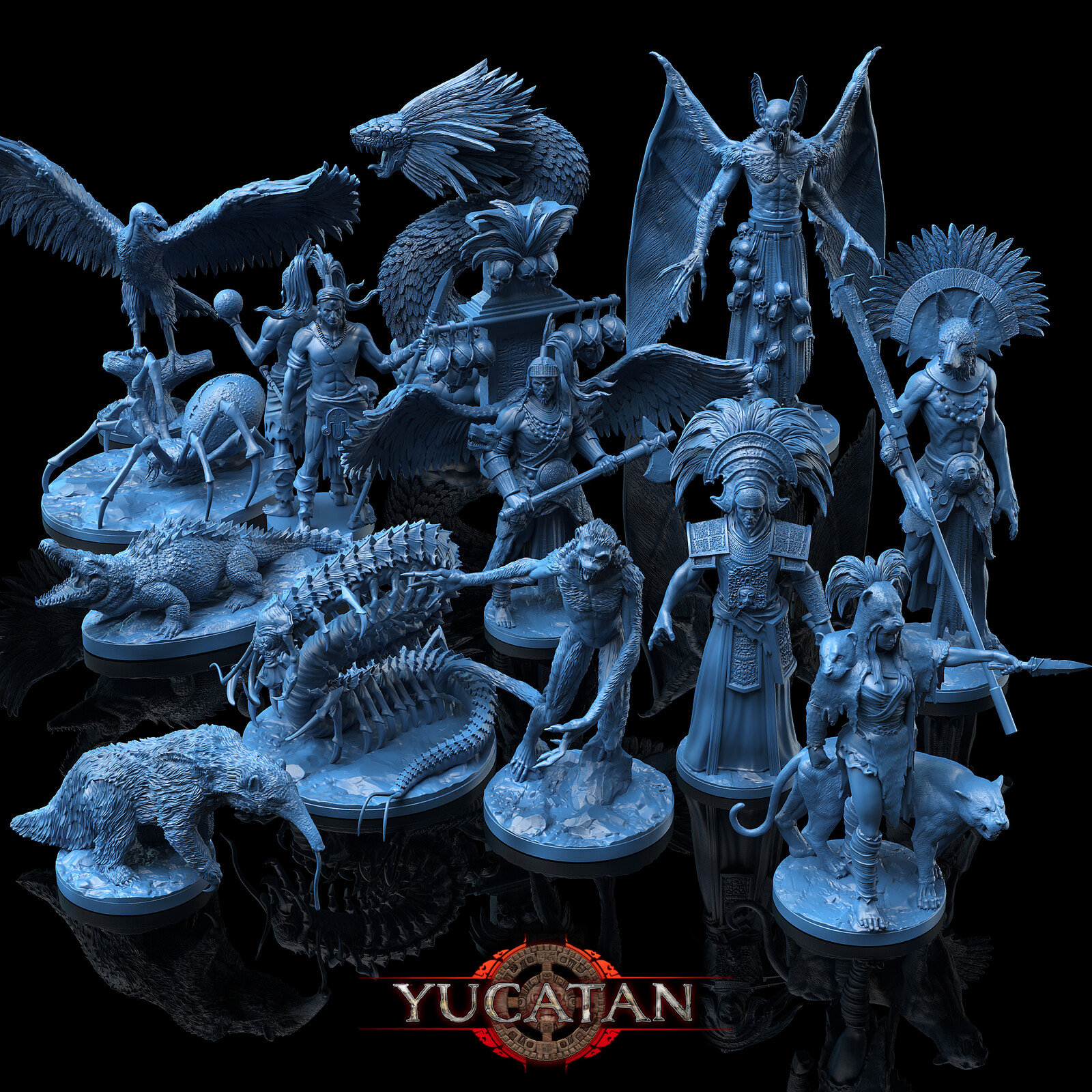 Yucatan - Boardgame miniatures