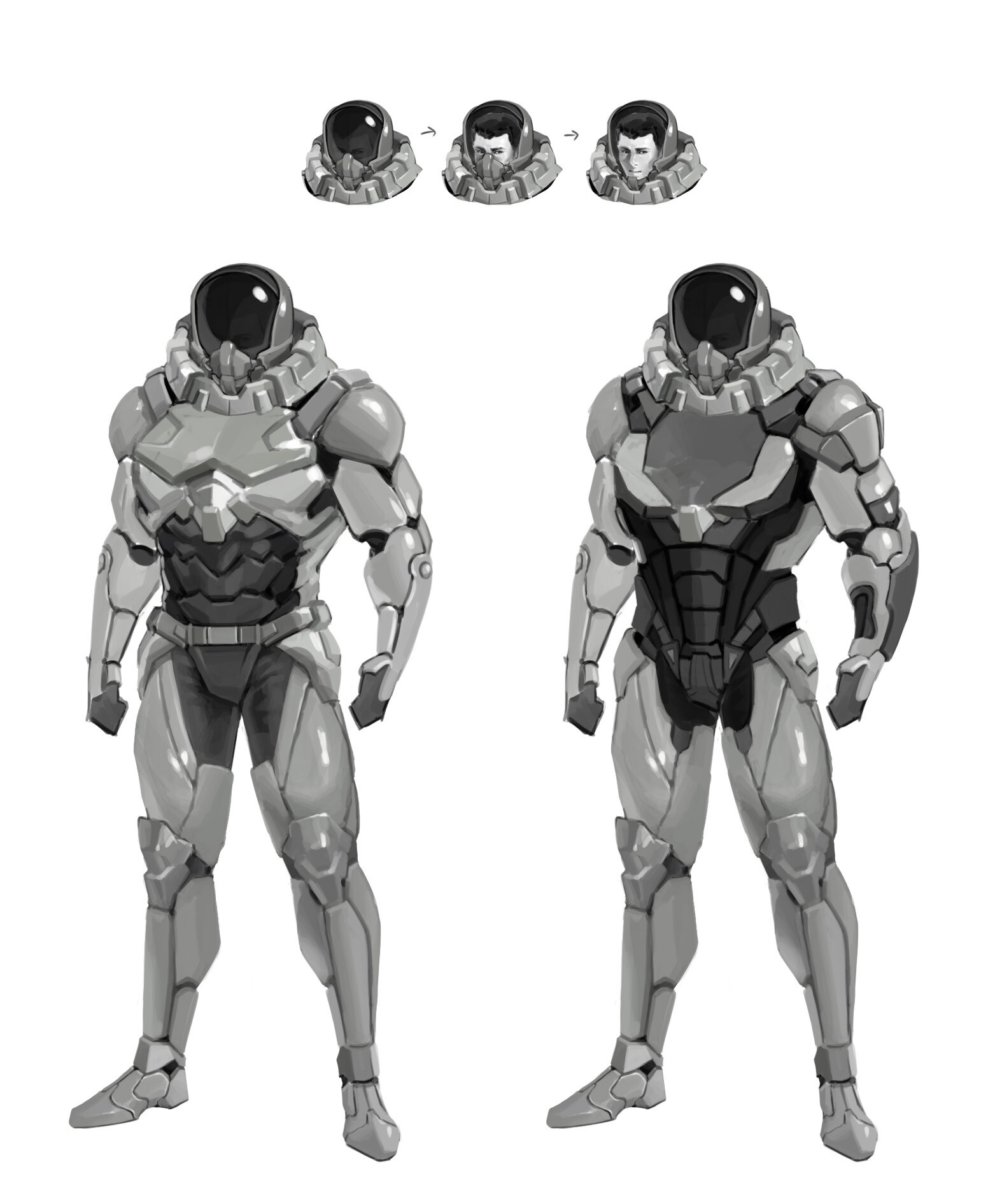 ArtStation - Space suit_Concept sketch