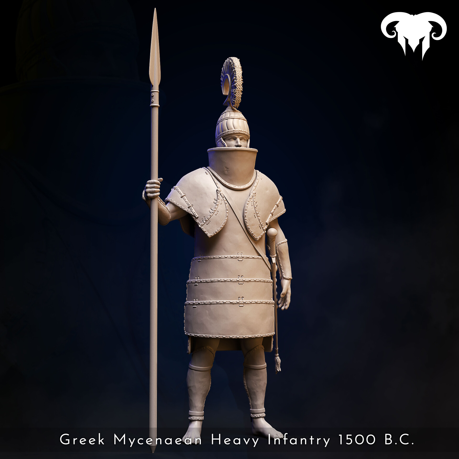 Greek Mycenaean Heavy Infantry 1500 B.C. Palace Guard!