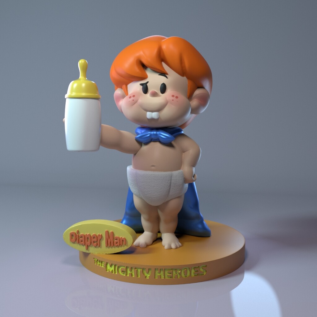 ArtStation The Mighty Heroes For 3d Printing