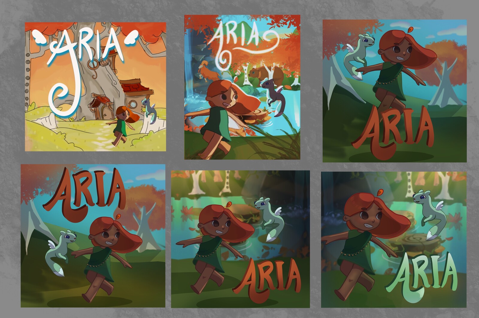 different iterations on the thumbnail