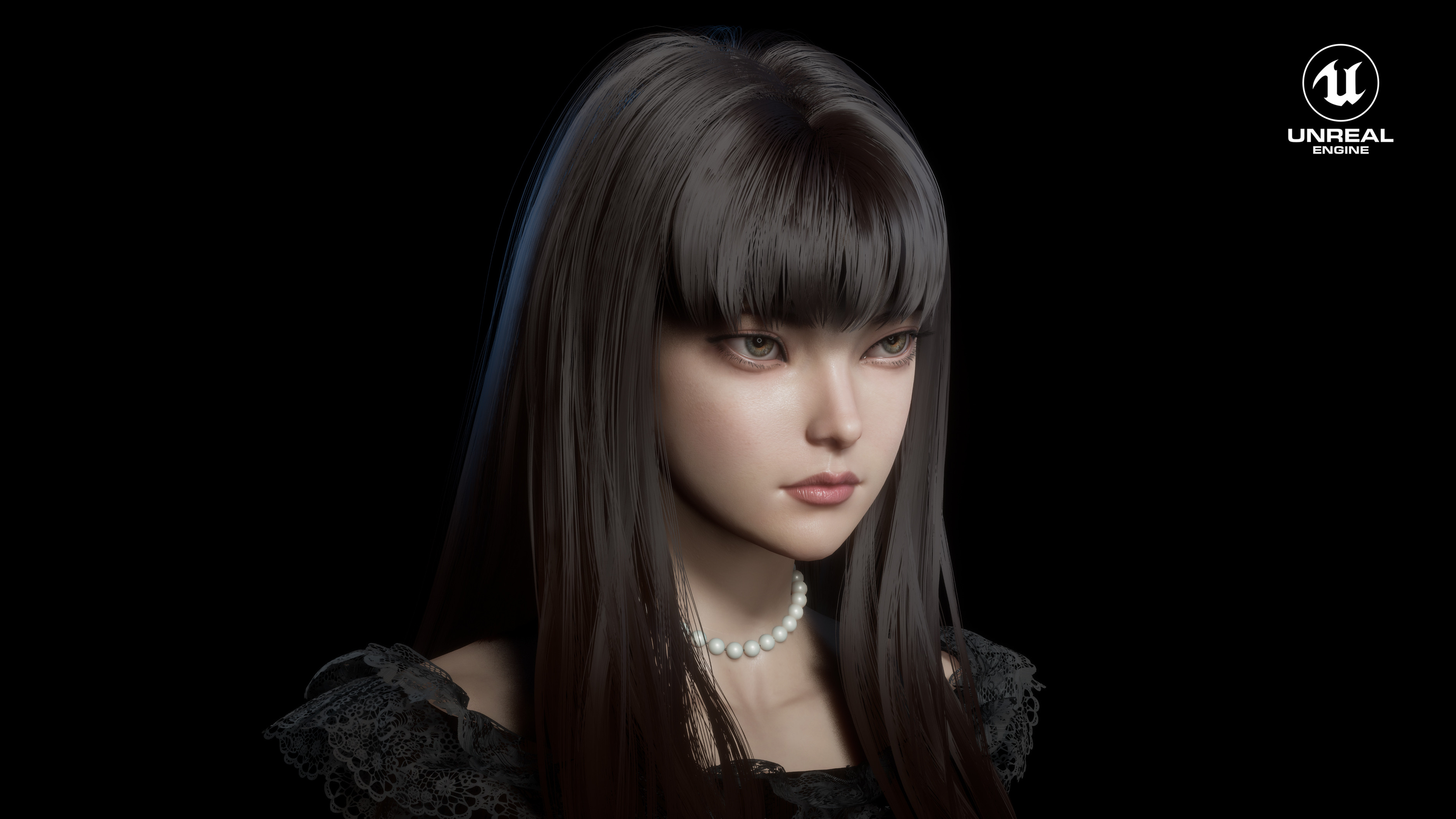 Lin zhang - 富江Tomie Fan Art (UE4 / Realtime Transformation)