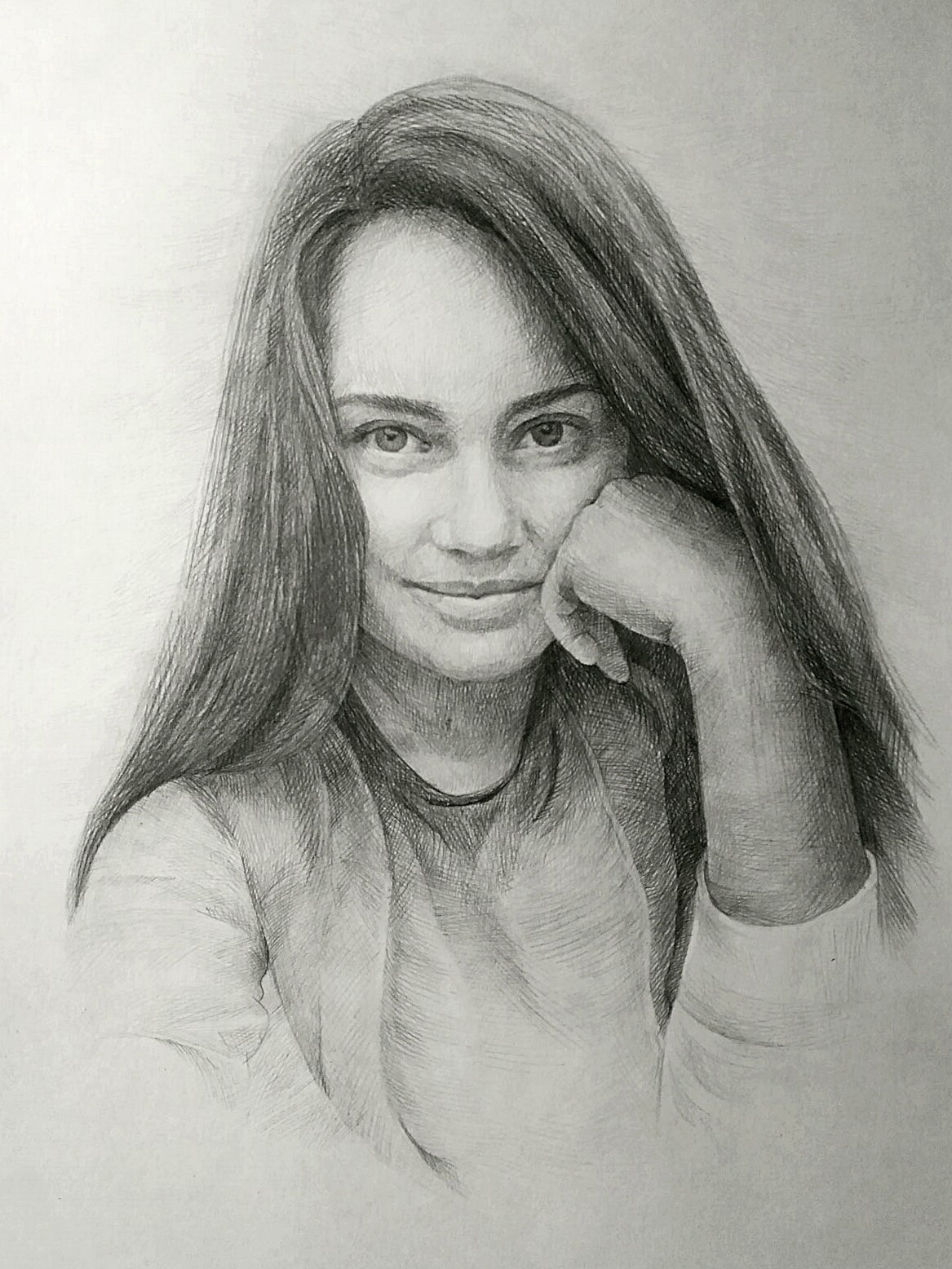 ArtStation - Realistic pencil drawing of the girl