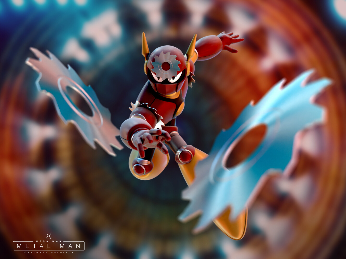 ArtStation METAL MAN from Mega Man 2 3D