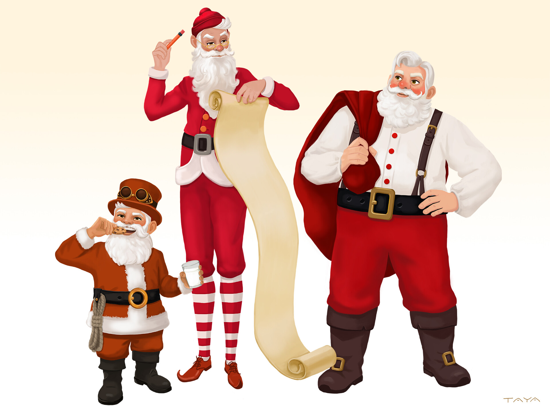 ArtStation Happy Santas